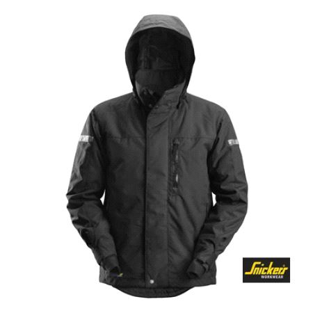 VVS Snickers 37.5 Vanntett Vinterjakke m/hette Black str XS